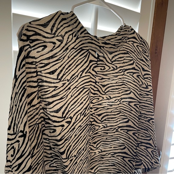 Nanushka Hierro Zebra Print Long Sleeve Minidress, Small - Picture 10 of 14